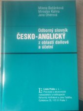 kniha Odborný česko-anglický slovník z oblasti daňové a účetní, Linde 1996
