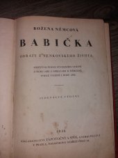 kniha Babička Obrazy z venkovského života, Zápotočný a spol. 1936