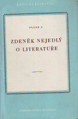 kniha O literatuře, Československý spisovatel 1953