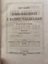 kniha Dobrodružství z bažiny Tasarajské Kalifornijský román, s.n. 1924