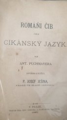 kniha Romáňi čib, čili, Cikánský jazyk, J. Ješina 1880