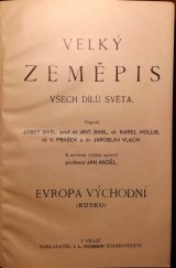 kniha Velký zeměpis všech dílů světa Evropa východní (Rusko), I.L. Kober 1935
