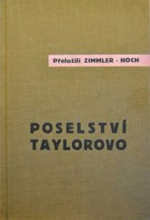 kniha Poselství Taylorovo o zásadách vědeckého řízení - jak dosíci úspěchu, Orbis 1931