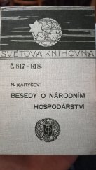 kniha Besedy o národním hospodářství, J. Otto 1910