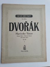 kniha Slovanské tance Ina 4 ruce na 4 ruce, Edition Breitkopf 1950