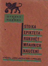 kniha Rukověť mravních naučení, Jan Laichter 1930