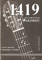 kniha 1419 kytarových akordů Encyklopedie prstokladů akordů pro kytaristy, Folk a country klub 1992