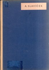 kniha Antonín Slavíček [výbor obrazů, Melantrich 1938
