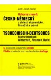 kniha Odborný slovník česko-německý z oblasti ekonomické, finanční a právní, Linde 1993