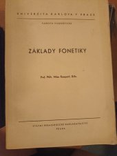 kniha Základy fonetiky, SPN 1977