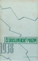 kniha Československý podzim, Jaroslav Kohoutek 1939