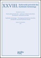 kniha XXVIII. Karlovarské právnické dny, Leges 2021