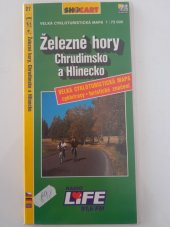 kniha Železné hory Chrudimsko a Hlinecko Velká cykloturistická mapa, cyklotrasy, turistické značení , SHOCart spol. s r.o. 1998