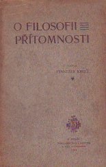 kniha O filosofii přítomnosti, Jan Laichter 1904