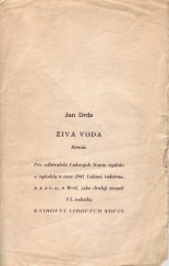 kniha Živá voda román, Lidové noviny 1941