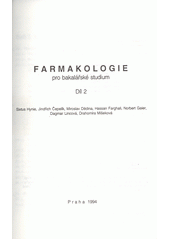 kniha Farmakologie pro bakalářské studium Díl 2, Karolinum  1994