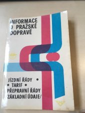 kniha Informace o pražské dopravě, Nadas 1986