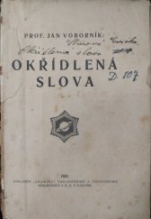 kniha Okřídlená slova, Vesmír 1921