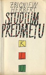 kniha Studium předmětu, SNKLU 1965