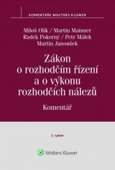 kniha Zákon o rozhodčím řízení a o výkonu rozhodčích nálezů Komentář Komentář, Wolters Kluwer 2017
