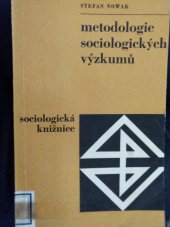 kniha Metodologie sociologických výzkumů obecné problémy, Svoboda 1975