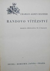 kniha Randovo vítězství Román, Sfinx, Bohumil Janda 1932