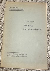 kniha die Frau im Priesterberuf, Verlag 1929