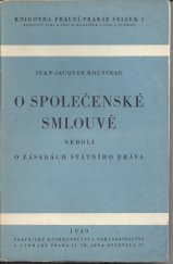 kniha O společenské smlouvě neboli o zásadách státního práva, V. Linhart 1949