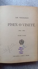 kniha Píseň o Vinetě Jaroslav Vrchlický (1903 - 1904), OTTO Praha 1906