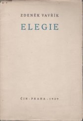 kniha Elegie, Čin 1929