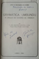 kniha Gramática Umbundu a língua do centro de Angola, Junta de Investigacoes do Ultramar 1964