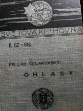 kniha Ohlas písní ruských Ohlas písní českých, J. Otto 1922