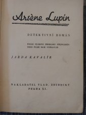 kniha Arsène Lupin detektivní román, Vladimír Zrubecký 1939