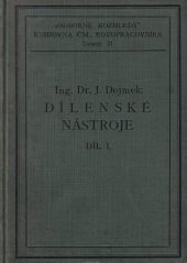 kniha Dílenské nástroje 1. díl: měření, kontrola a orýsování, Melantrich 1931