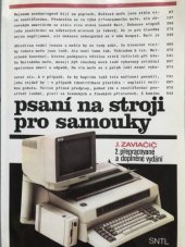 kniha Psaní na stroji pro samouky, Státní nakladatelství technické literatury 1991