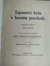 kniha Tajemství bytu v horním poschodí, Politika 1931