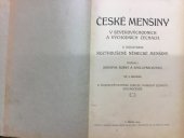 kniha České menšiny v severovýchodních a východních Čechách s dodatkem: roztroušené německé menšiny, Národní Jednota Severočeská 1910