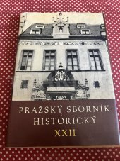 kniha Pražský sborník historický  sv. 22, Panorama 1989