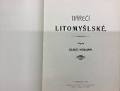 kniha Nářečí Litomyšlské dialektologie, Nákladem osady města a okresu Litomyšlského 1904