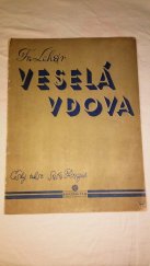 kniha Veselá vdova český tekst Saša Razov, Zdeněk Vlk 1907