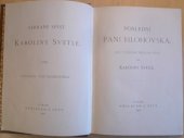 kniha Poslední paní Hlohovská obraz z druhé doby předešlého století, J. Otto 1902