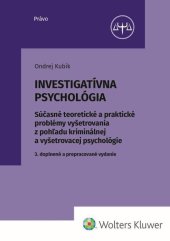 kniha Investigatívna psychológia, Wolters Kluwer 2023
