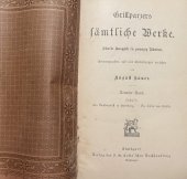 kniha Grillparzers Sämtliche Werke, Stuttgart 1893