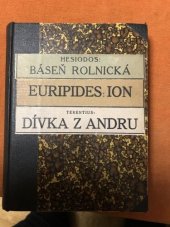 kniha Báseň rolnická (díla a dny), Společnost přátel antické kultury 1929