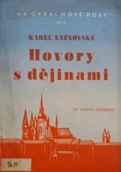 kniha Hovory s dějinami především s hlediska mladé generace, Orbis 1941