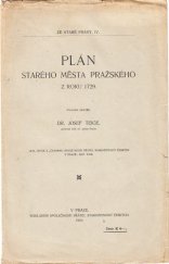 kniha Plán Starého města pražského z roku 1729, Společnost přátel starožitností českých 1910