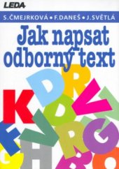 kniha Jak napsat odborný text, Leda 1999