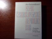 kniha Vznik Československé republiky 1918 programy, projekty, perspektivy, Svoboda 1988