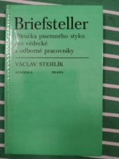 kniha Briefsteller příručka písemného styku pro vědecké a odborné pracovníky, Academia 1981