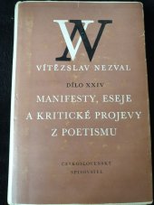 kniha Manifesty, eseje a kritické projevy z poetismu (1921-1930), Československý spisovatel 1967